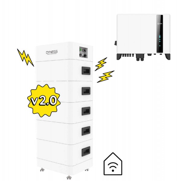 Dyness wieża 2.0 T17 z 16,9 kWh z Solis S6 3P- hybryda - 10 kW